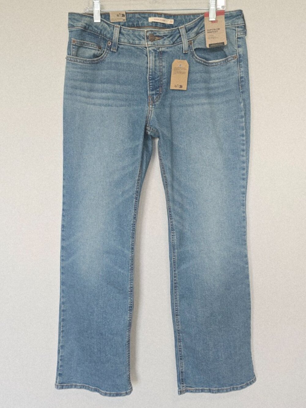 Levi's Superlow Bootcut Jeans Women 32x32 Light Wash NWT